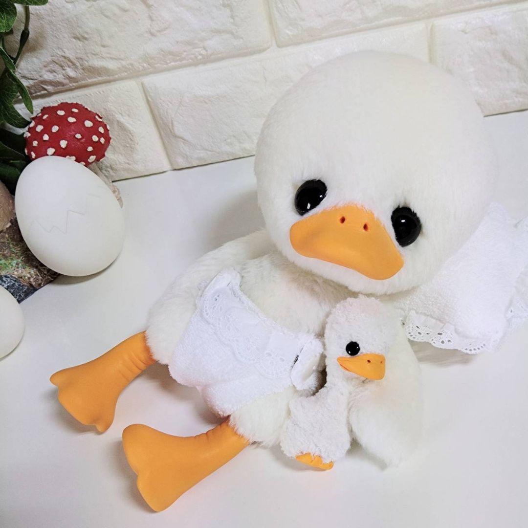 ぬいぐるみ✽アートドール✽アヒルのぴっぴちゃん✽大サイズ