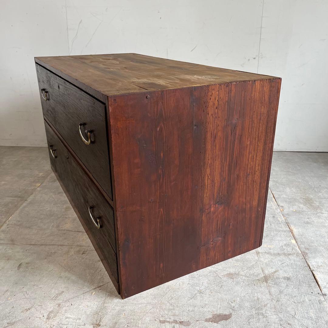 アンティーク チェスト 箪笥 ローボード テレビ台 無垢材 昭和レトロ z533