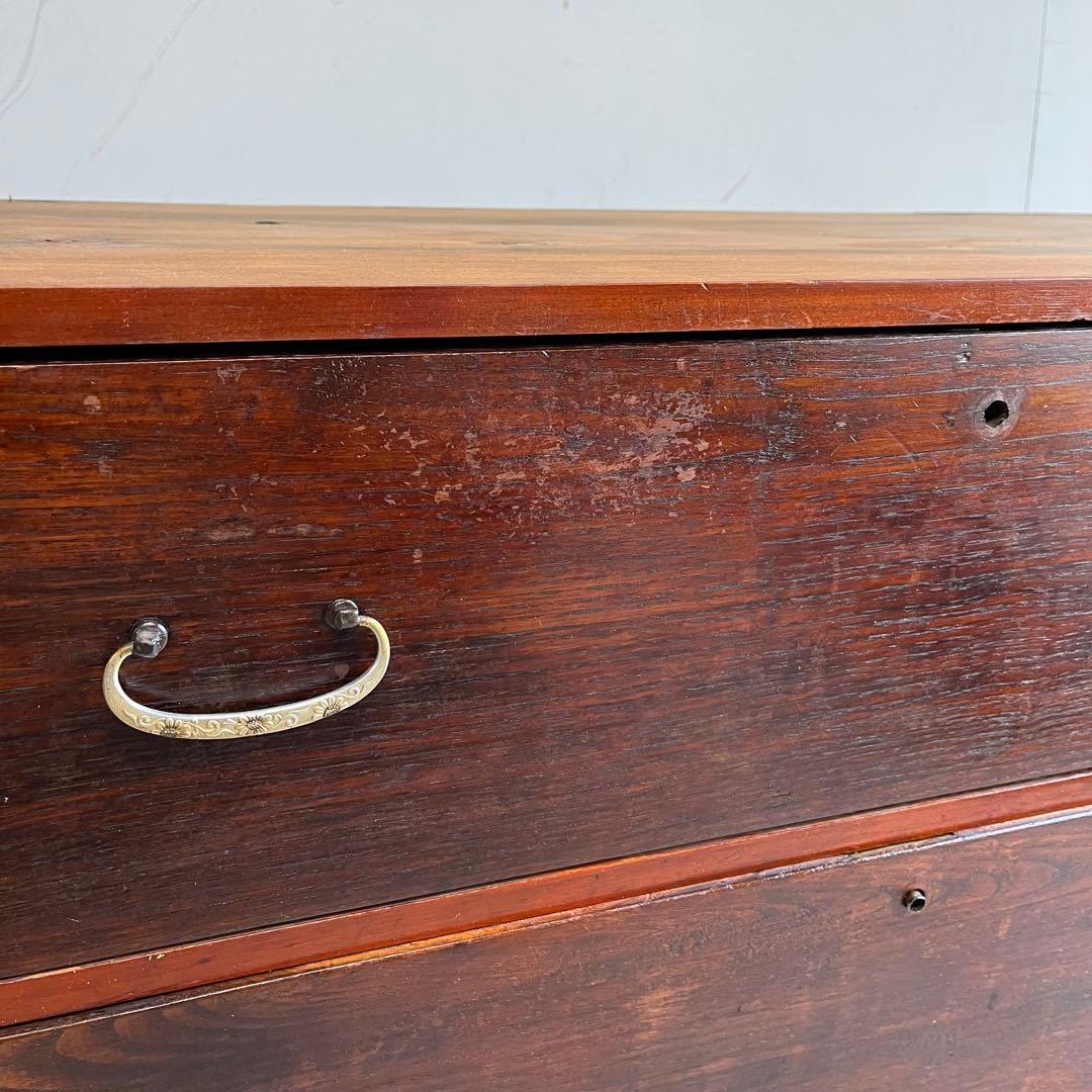 アンティーク チェスト 箪笥 ローボード テレビ台 無垢材 昭和レトロ z533