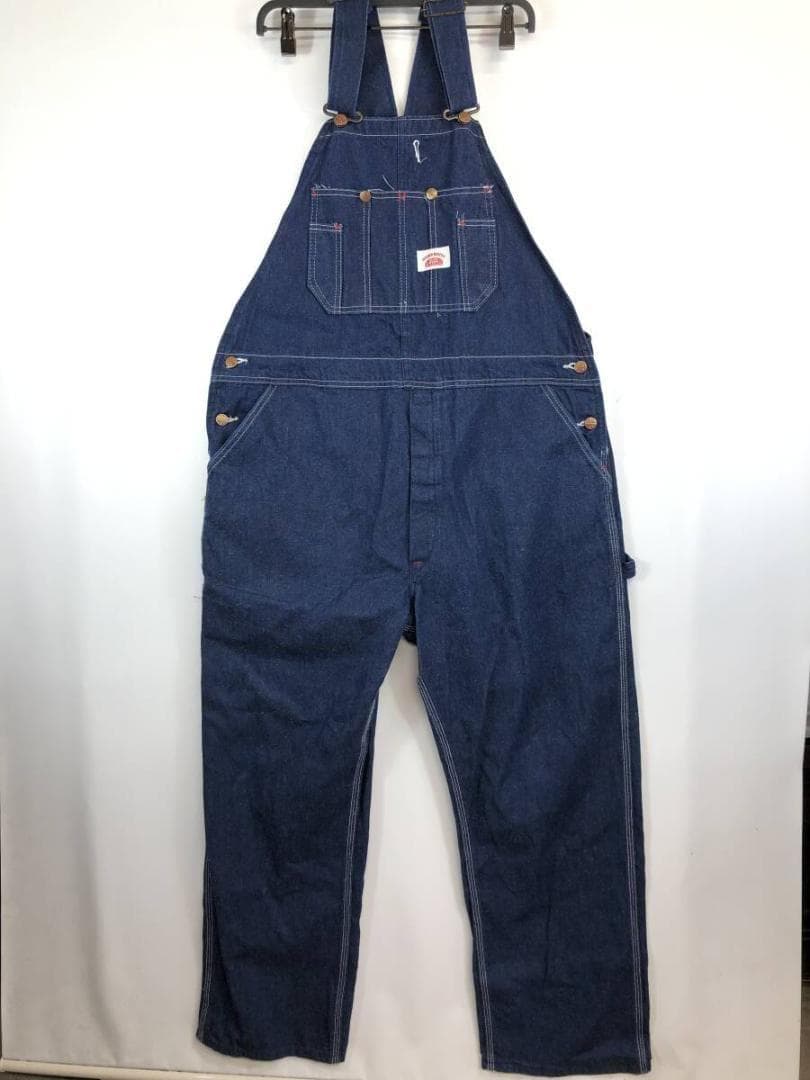 USA製 ラウンドハウス デニムオーバーオール サロペット 濃紺 W42