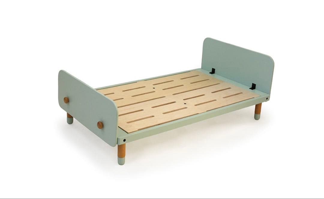 【再組み立て不要•美品】HOPPL ホップル 子ども用ベッド ミントグリーン