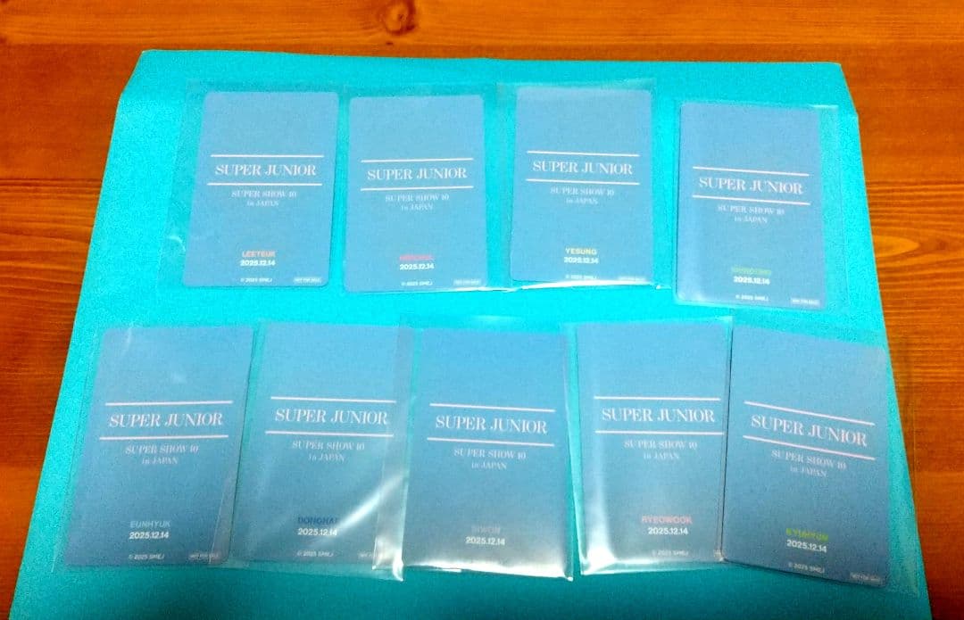 superjunior・supershow10アップグレード特典トレカ全員