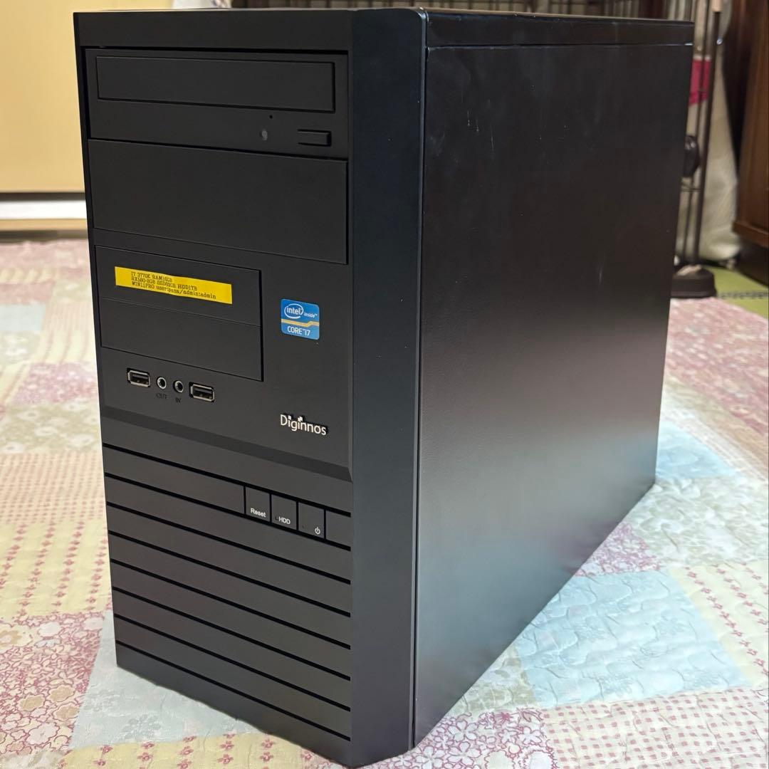 コスパ重視ゲーミング Intel i7/RX580/16GB/Win11Pro