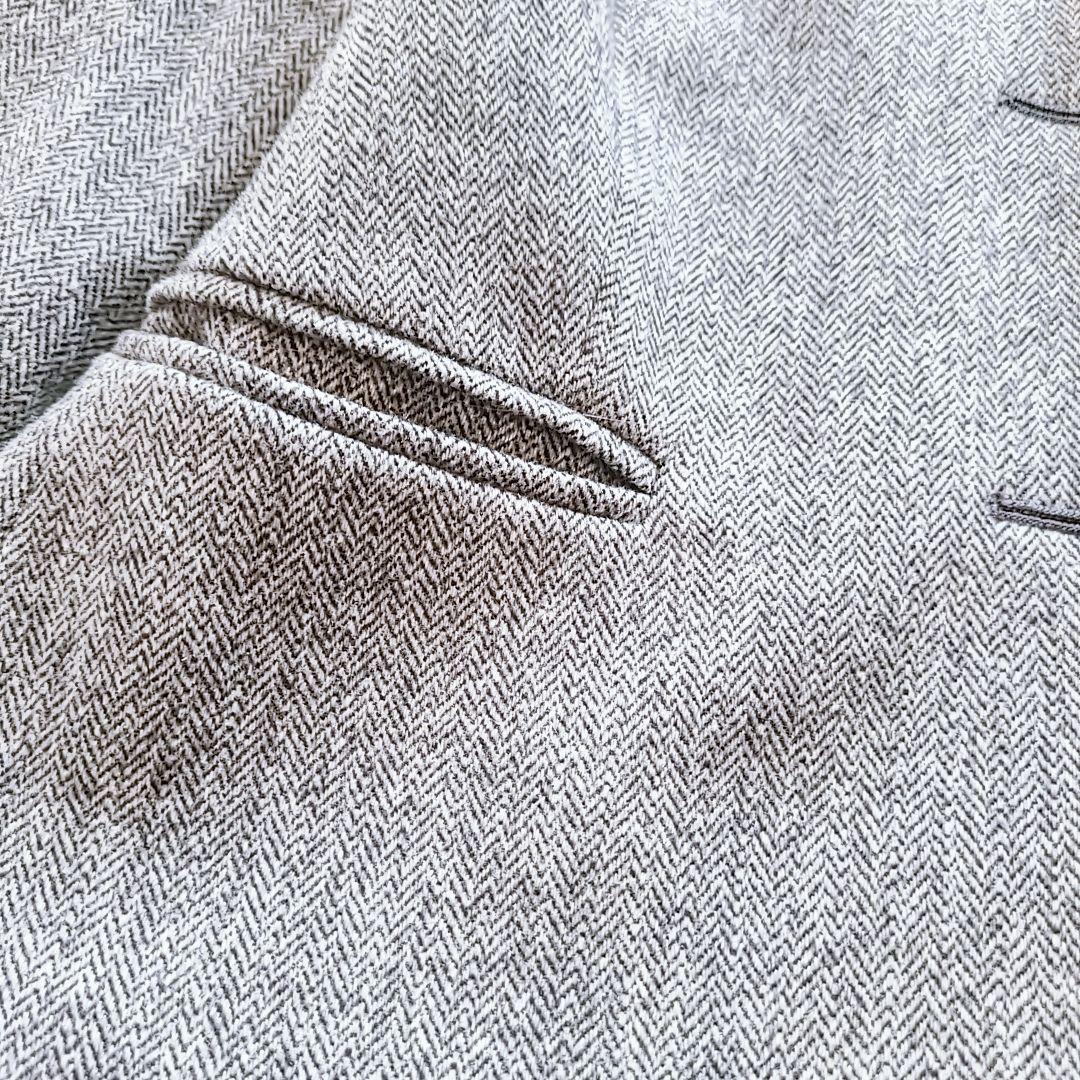 極美品 マックスマーラ XL テーラードジャケット ヘリンボーン 銀タグ