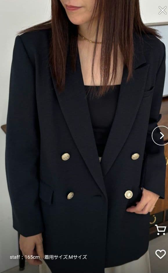 A part by lowrys Ｗライクテーラードスリットジャケット