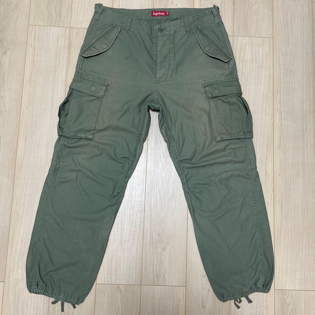 希少SUPREME Cargo Pant カーゴパンツ M65 オリーブ 34