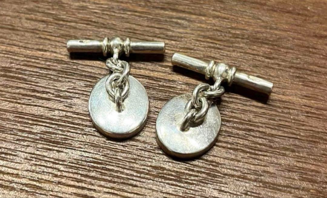 POLO RALPH LAUREN ロゴ刻印　カフス シルバー925