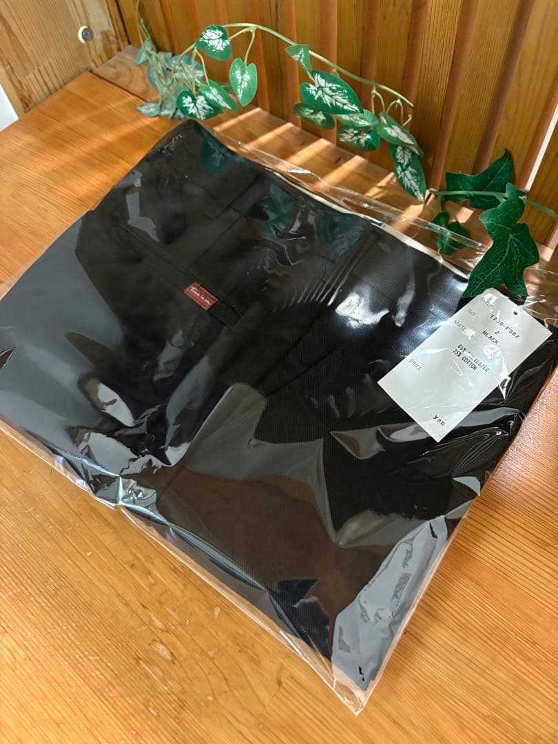 Time is on T/C PRESSED TROUSER ブラックovyz