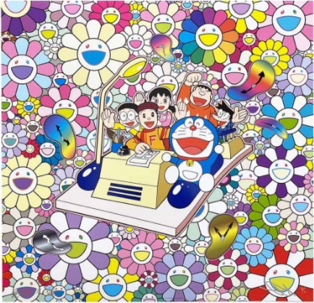 村上隆 ドラえもん ポスター タイムマシンでレッツゴー