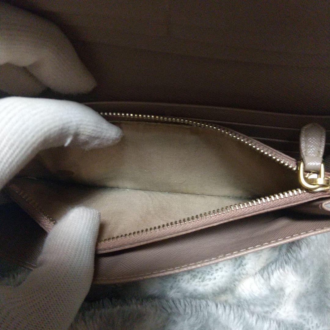 PRADA サフィアーノ 長財布 ベージュ系