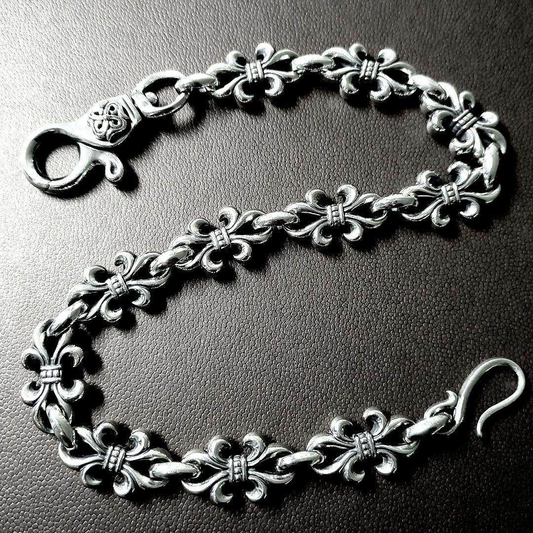 シンズスカルプチャー　オープンリリーウォレットチェーン　シルバー925