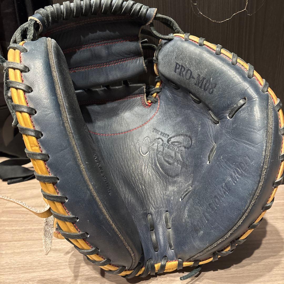 ハタケヤマPRO-M8 ネイビー レザー キャッチャーミット