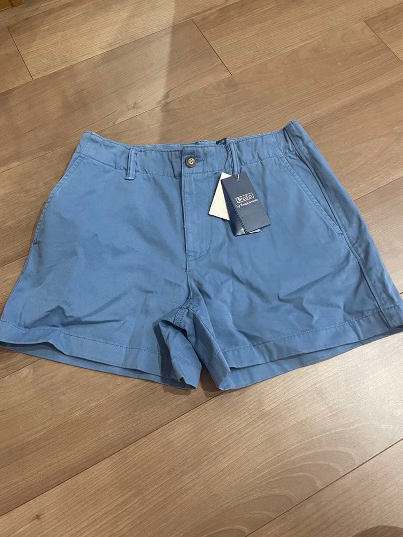 新品　Polo by Ralph Lauren 水色 ショートパンツ サイズ0