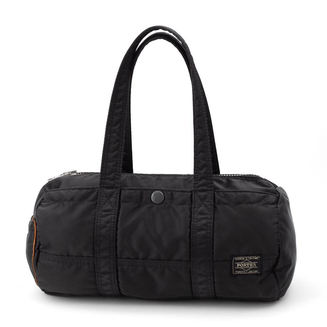 A118【ポーター／タンカー】ミニボストンバッグ　ダッフル　ナイロン　ブラック