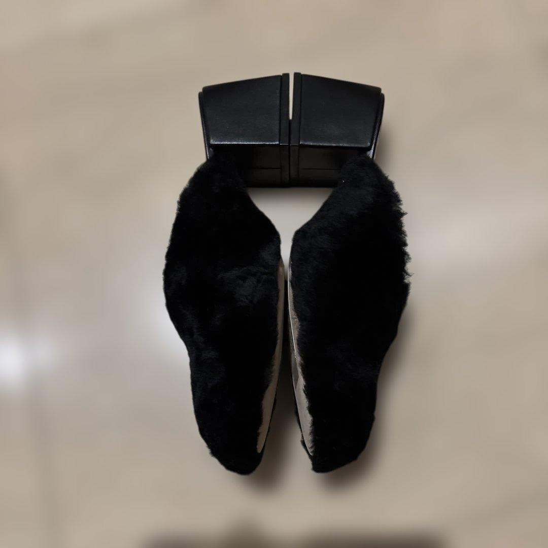 【美品】PELLICO SUNNY ムートン　ミュール　サボ　ボア　黒