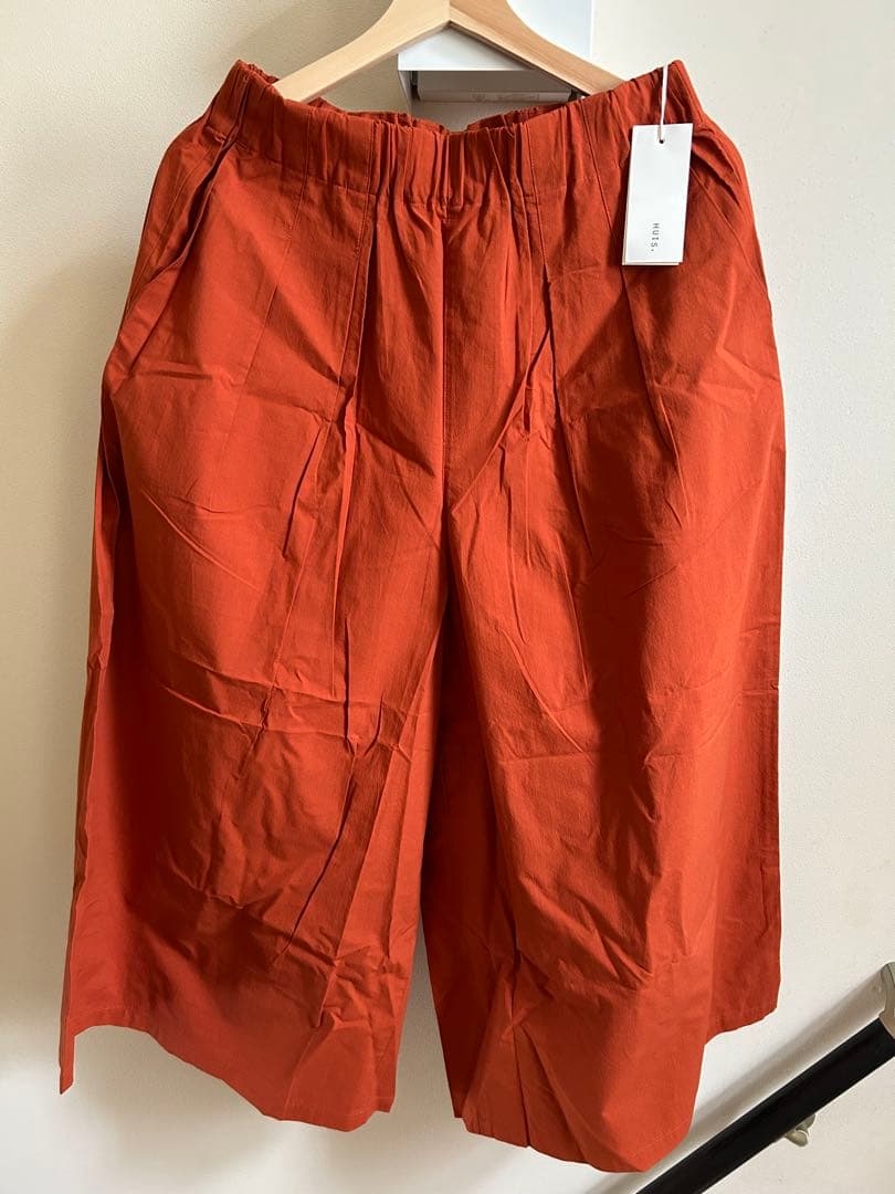 遠州織物HUIS. 502 スカートパンツ　テラコッタ　新品タグ付