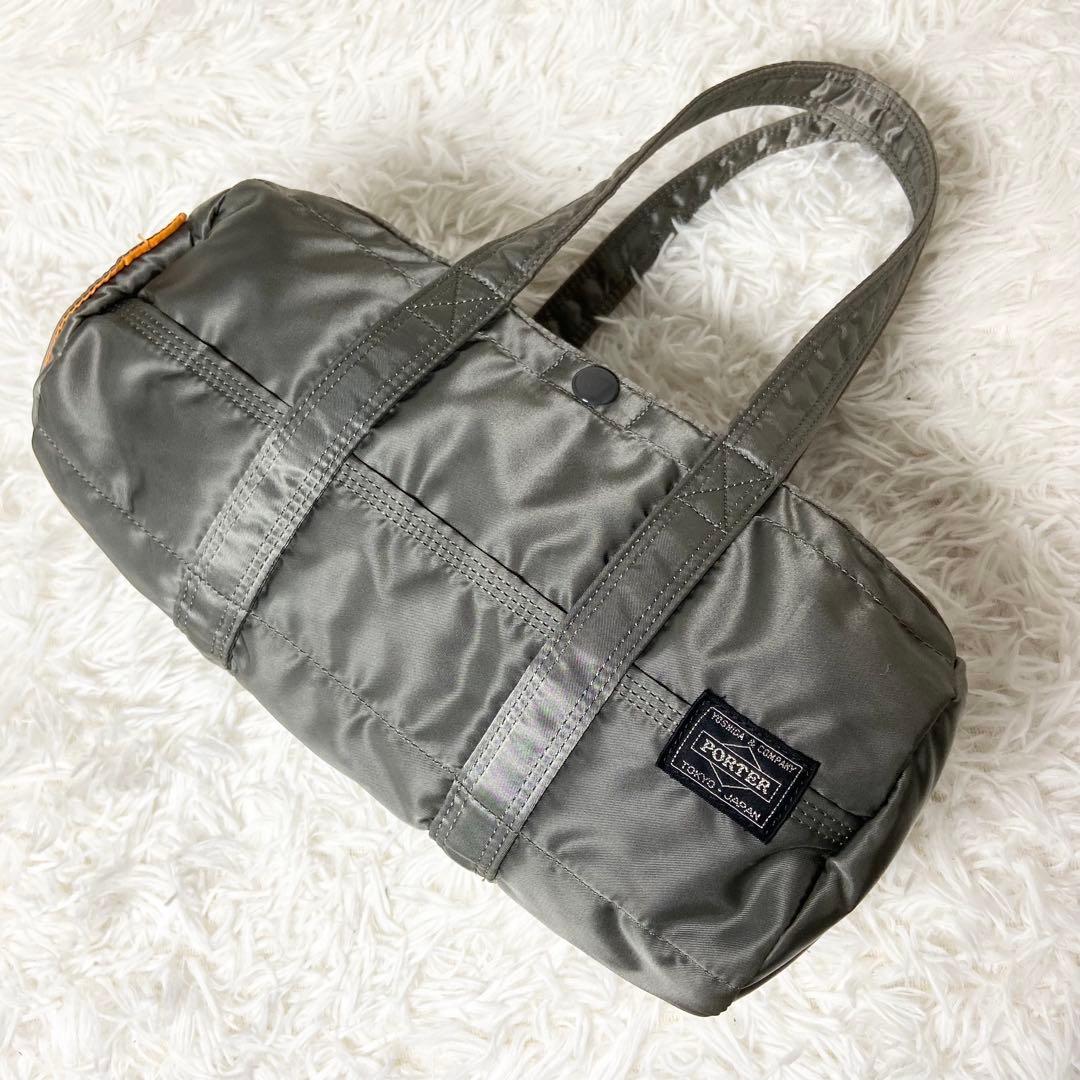 未使用級 ポーター タンカー ダッフル ミニボストンバッグ Sサイズ シルバー