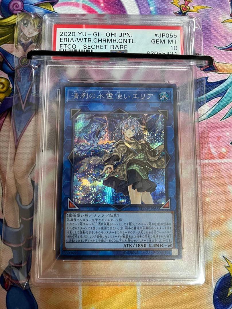 遊戯王　清冽の水霊使いエリア　完美品　PSA10 エリア　霊使い　シークレット
