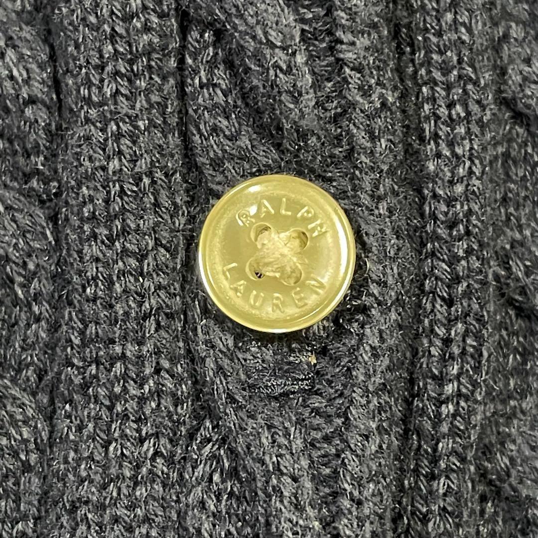 ポロラルフローレン ミニケーブルニット カーディガン ネイビー ポロマーク160