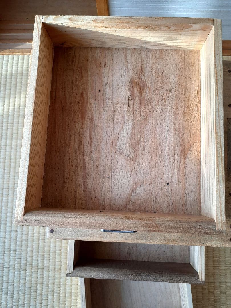 古い小引き出し　3段　古家具