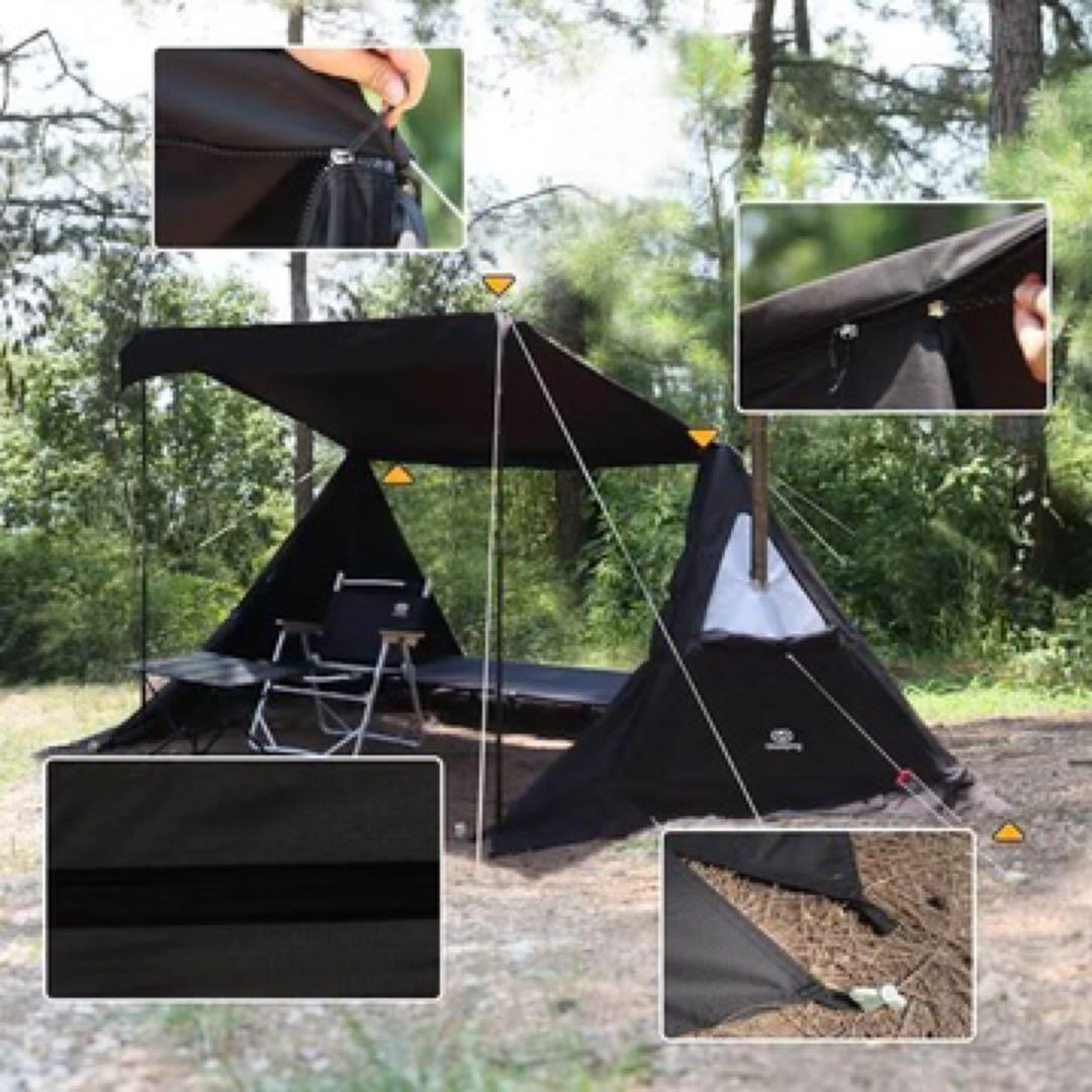 新品 GO Glamping G・G PUP 2.0 パップテントTC 黒