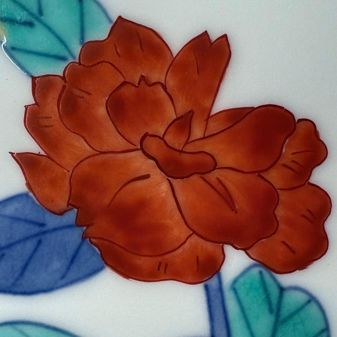 人間国宝　十三代　今泉今右衛門　錦花絵銘々皿　二箱　10枚　直径16.8cm