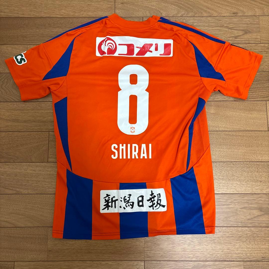 アルビレックス新潟　ユニフォーム　白井選手　2025 2xl