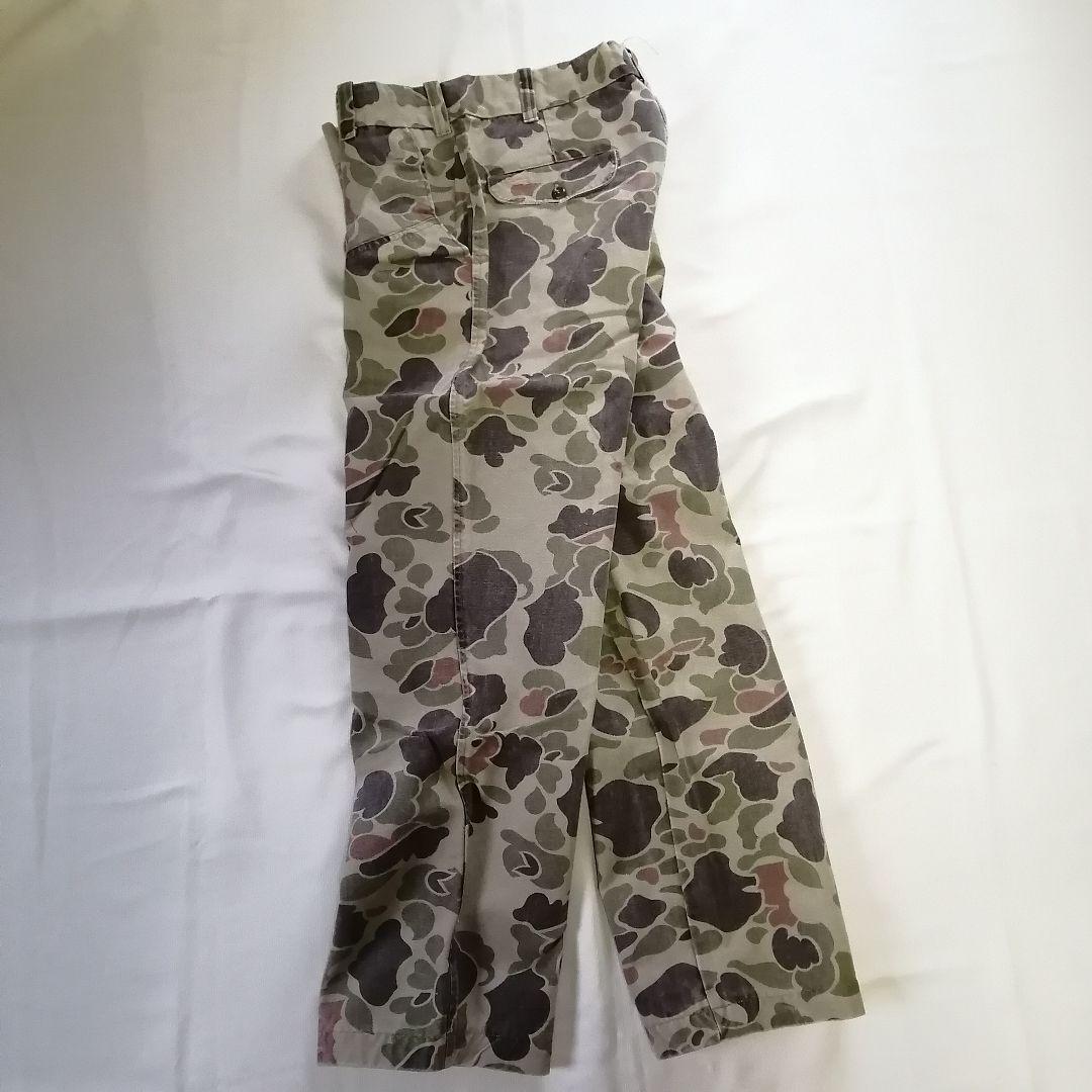 70sUSAビンテージ古着 Duxbak ハンティングパンツ ダックカモW32
