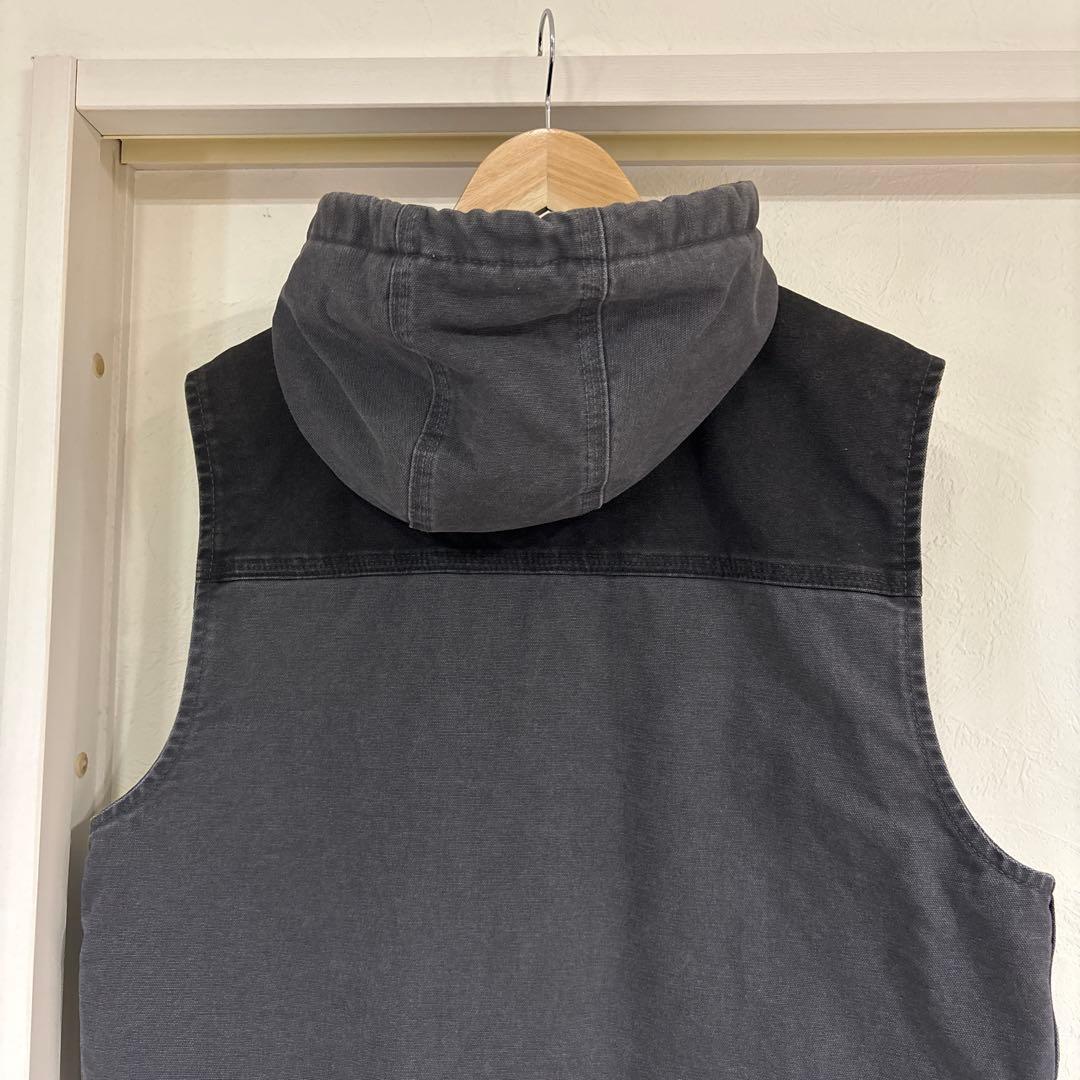 CarharttカーハートダックベストフードダークグレーM