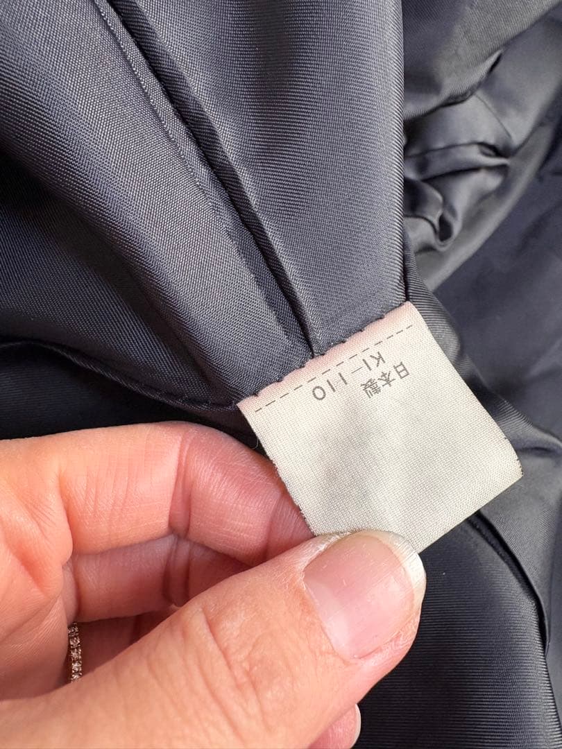 【極美品/11号】高級リアルフォックスファー×本革スエード ロングコート 黒