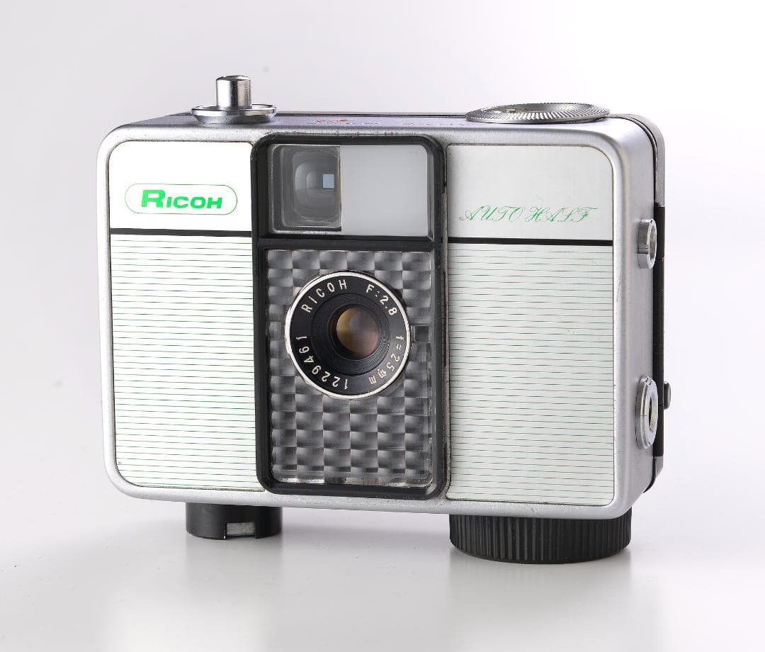 RICOH リコー オートハーフＥ 緑縞模様