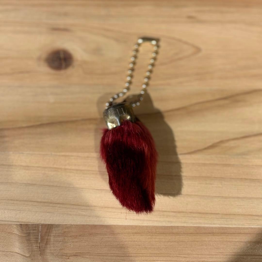 ヴィンテージ ラビットフットラッキーチャーム　アメリカ　ワインレッド