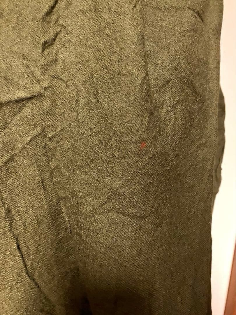 コムデギャルソンHOMME 縮絨ウールマフラー ミリタリカーキ