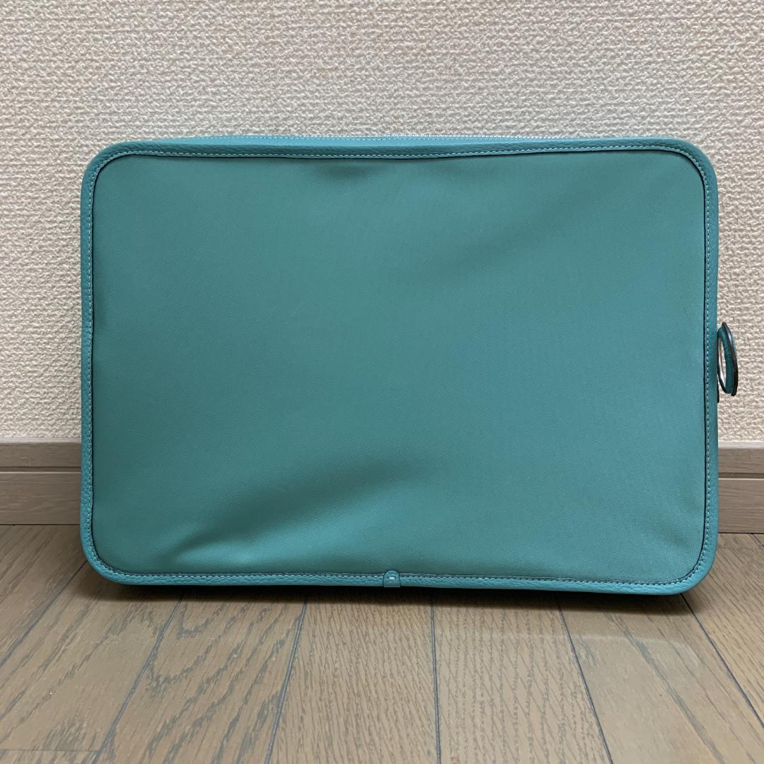 COACH エリス ラップトップスリーブ ターコイズ 未使用 PCケース