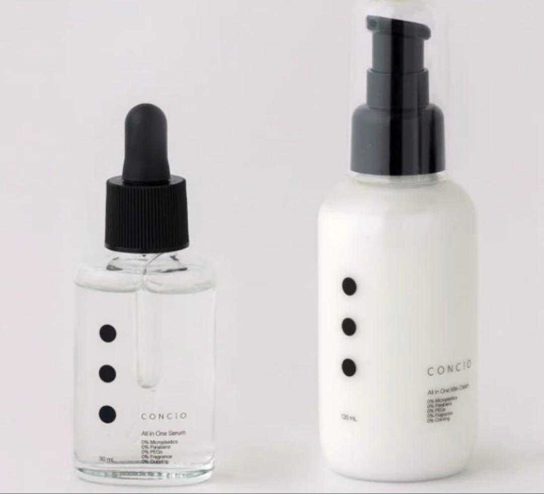 【新品未開封】★CONCIO★ オールインワンミルククリーム＆セラムセット