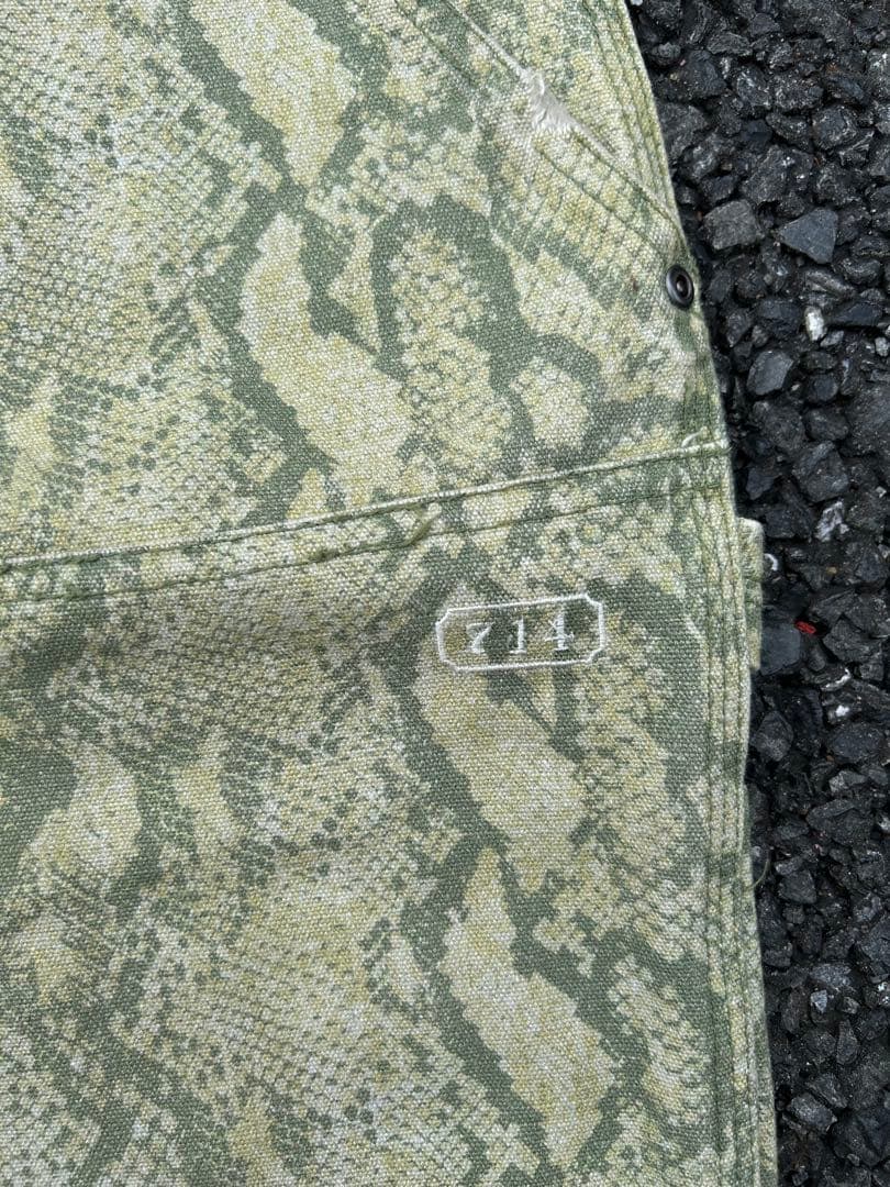 希少 ラブロス LABROS ヘビ柄 カーゴパンツ 32