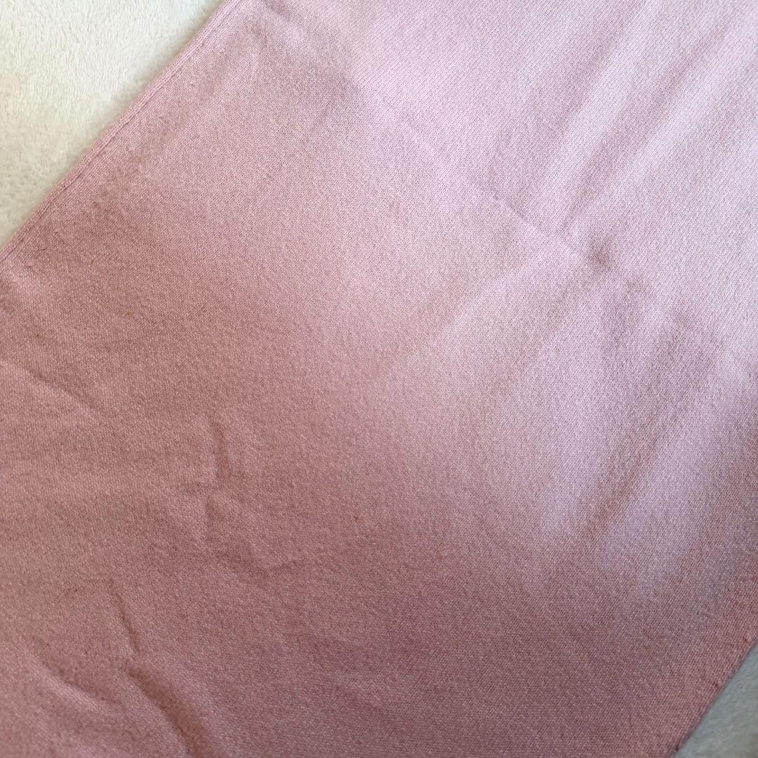 ピュアカシミヤ　金ボタン　CHANEL 半袖 ワンピース クローバー　ピンク