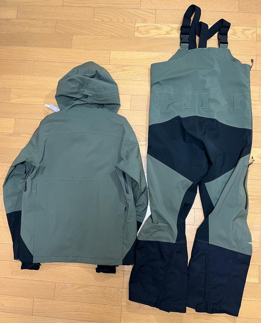 23－24 Mizuno スキーウェアセット オリーブグリーン/ブラック