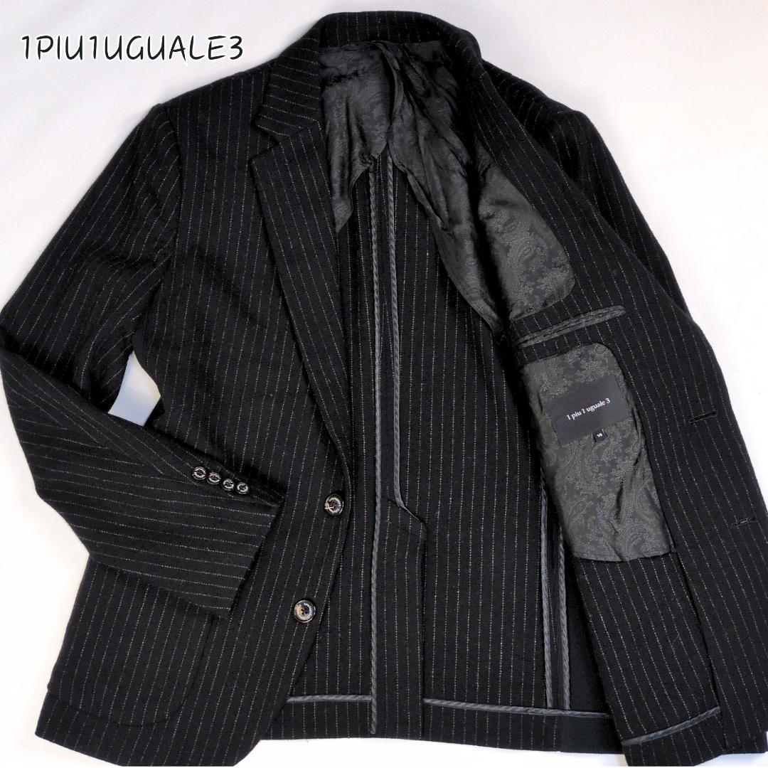 希少サイズ ウノピュウノ 2XL テーラード ジャケット ストライプ VII