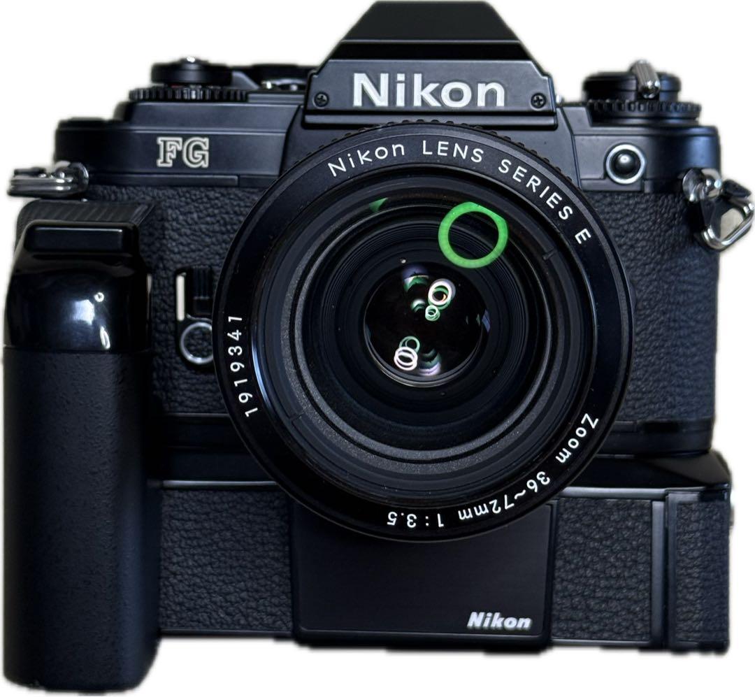 フィルムカメラ Nikon FG+MD-14+series E 36-72mm+70-210mm