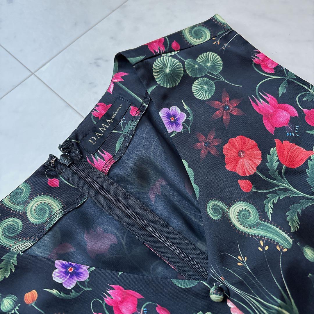 ダーマコレクション　ラッティ社　ボタニカル　ノースリーブワンピース　花柄