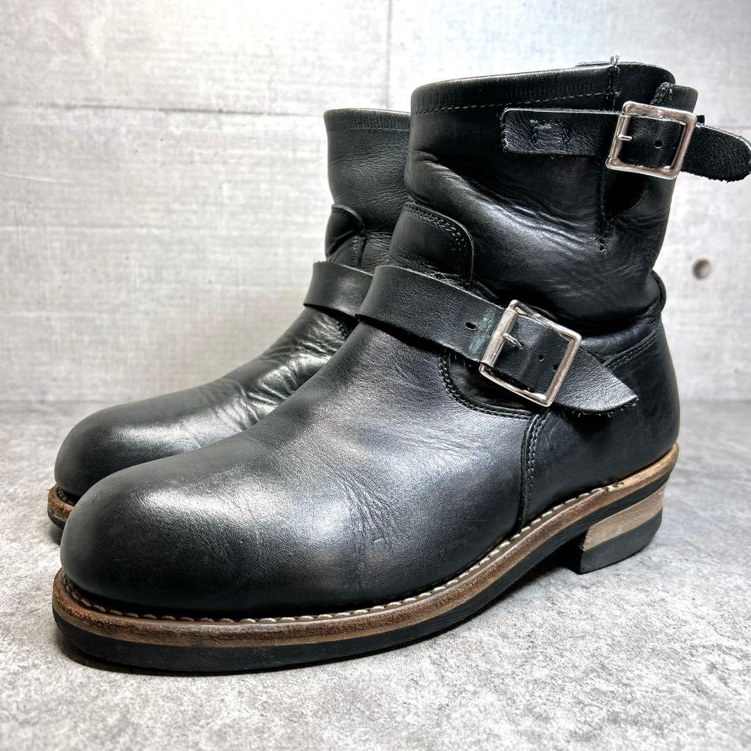 大人気【Hawkins】エンジニアブーツ/4035/ワークブーツ/ブラック/本革