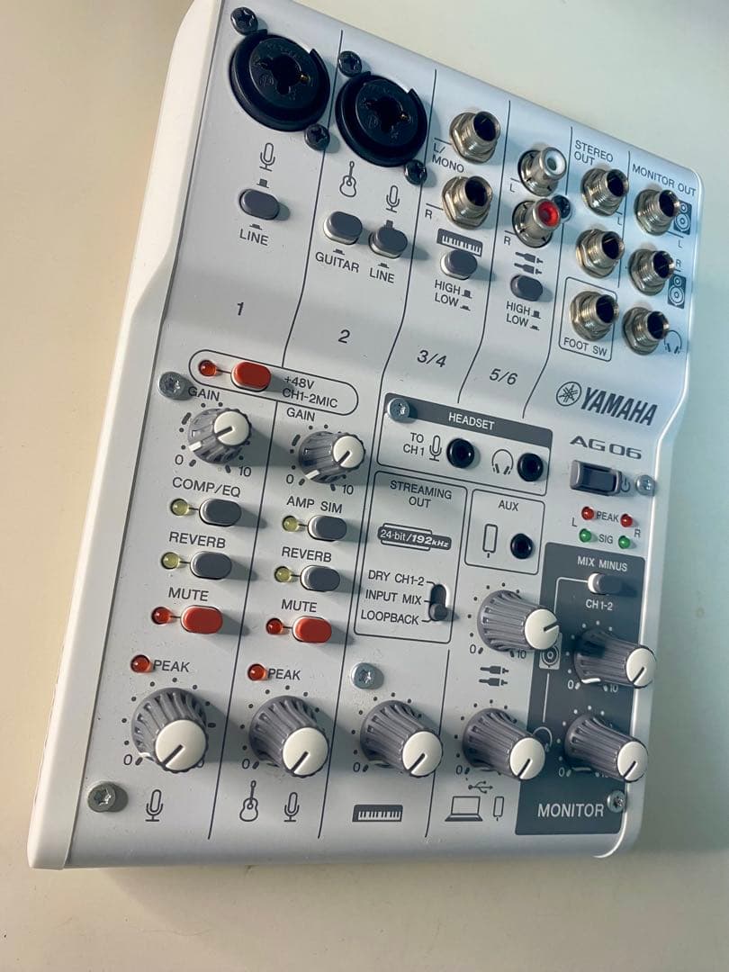 YAMAHA AG06MK2 ライブストリーミングミキサー