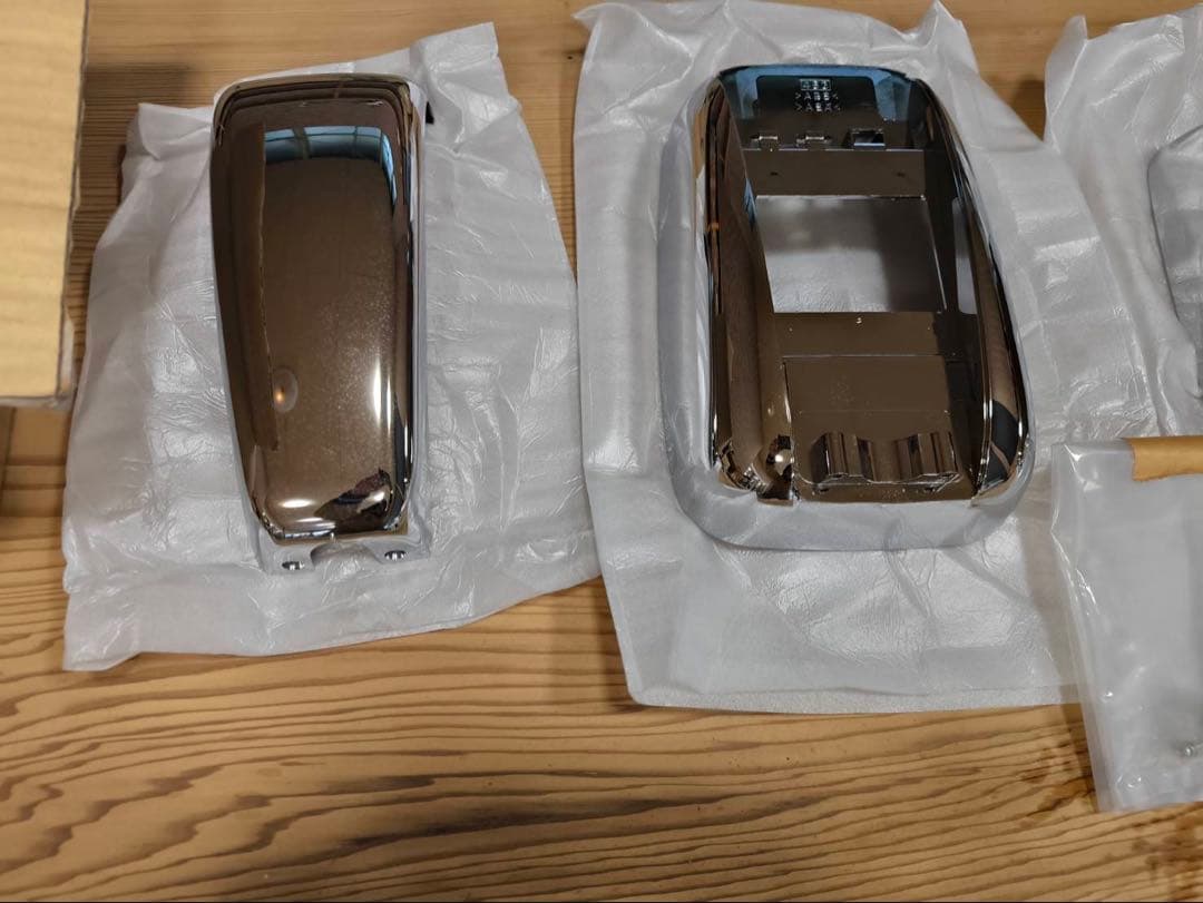 キャンター 純正 メッキ ミラーカバー 左右 新品【未使用】