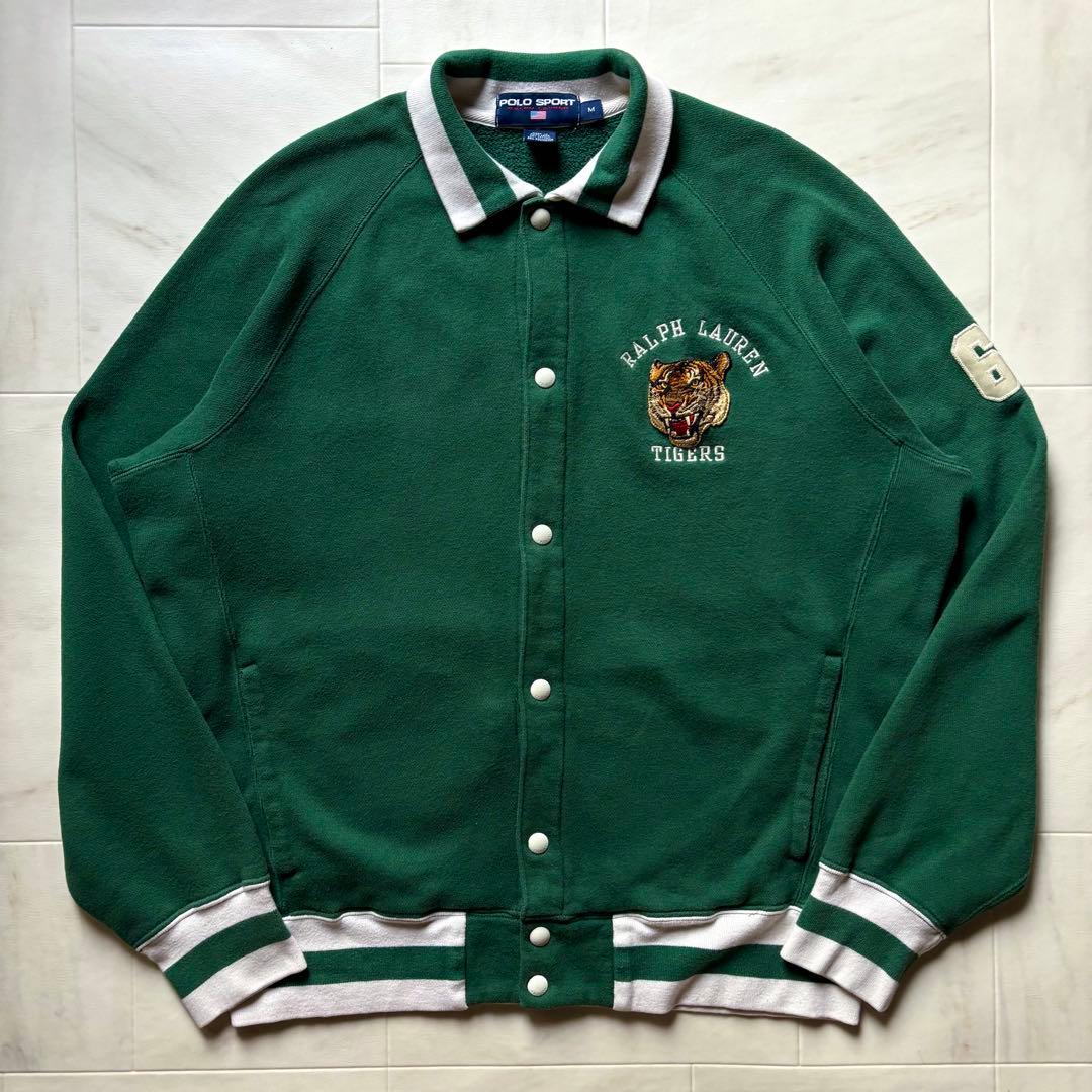 【香港製】 ポロスポーツ ラルフローレン タイガースウェットスタジャン Mサイズ