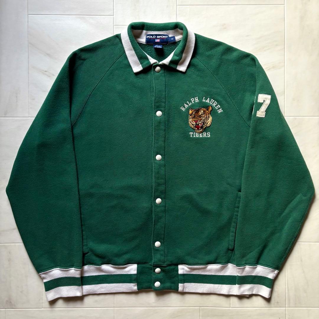 【香港製】 ポロスポーツ ラルフローレン タイガースウェットスタジャン Mサイズ