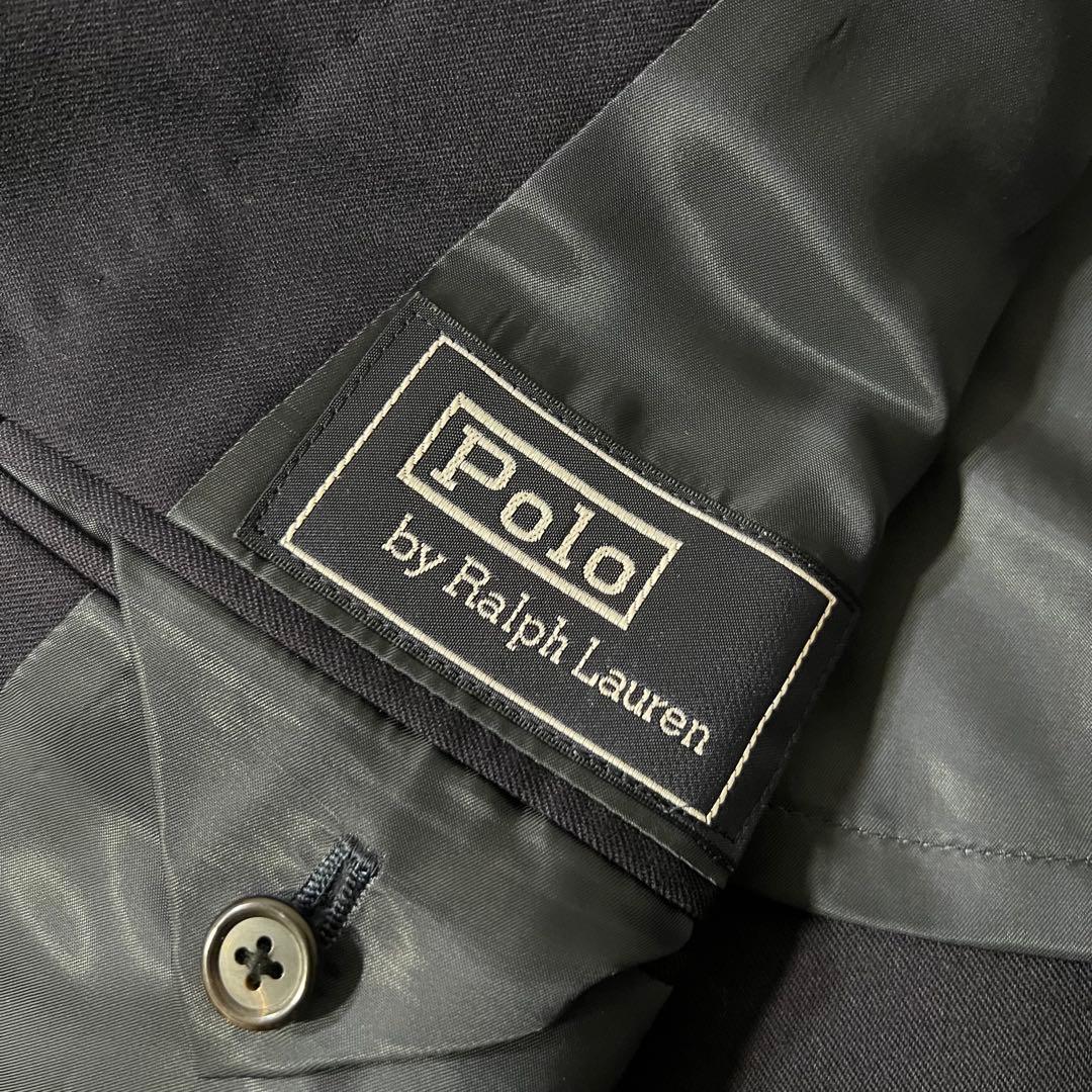 未使用タグ付 ポロバイラルフローレン 紺ブレ 金ボタン テーラードジャケット