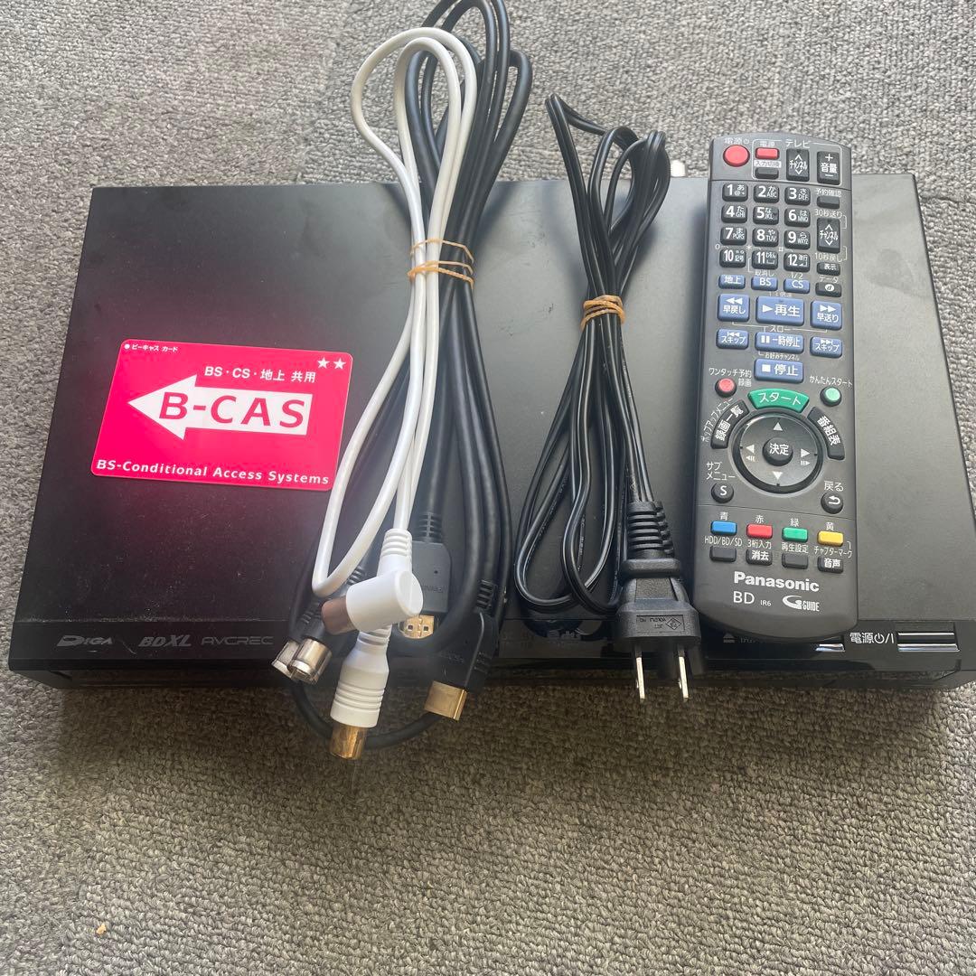 パナソニック ブルーレイレコーダー DMR-BR160 リモコンなど付き