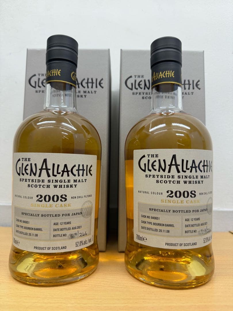 新品未開栓グレンアラヒー　シングルカスクBOURBON BARREL 2本セット