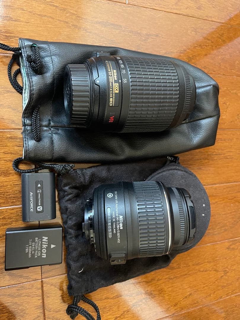 Nikon D3200本体＋レンズ2本 撮影可／ダイヤル不良ジャンク扱い